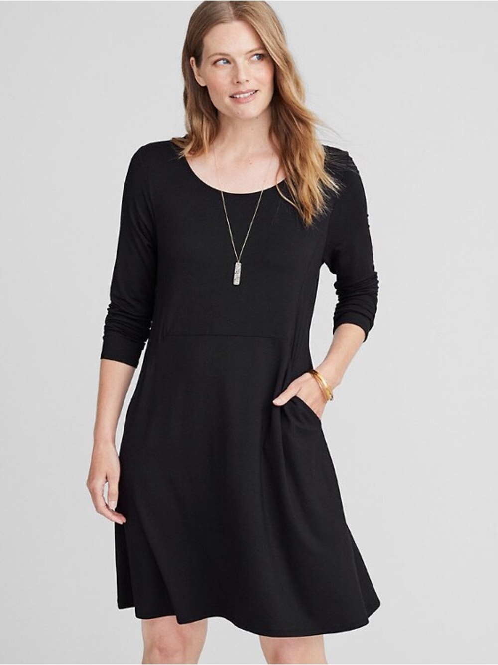 Garnet Hill | Everyday A-Line Knit Dress | Size Small